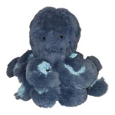 Manhattan Toy Company Navy Blue Octopus Plush Tentacles Stuffed Animal Sea 9