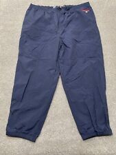 VINTAGE Ralph Lauren Polo Sport Pants Adult 4XL Big Navy Blue Track Zippered 90s picture