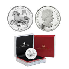 2014 $15 Canada Year of the Horse 1 oz Fine Silver Proof Coin  (OGP/COA) picture
