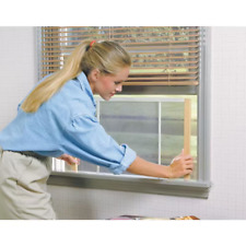  Adjustable Aluminum Window Screen 25 In.X 10 In. Grey Wood Frame For Fresh Air  picture