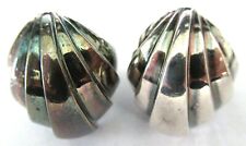 CHARLES KRYPELL Unsigned Sterling Silver Ribbed Dome Rings picture