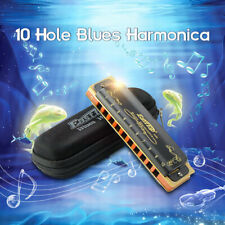 Easttop T008K 10Hole Blues Harmonica A C G Key Professional Protable ❤Party Gift picture