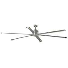 Hubbell Industrial 96 In. Indoor/Outdoor Nickel Dual Mount Ceiling Fan With Wall picture
