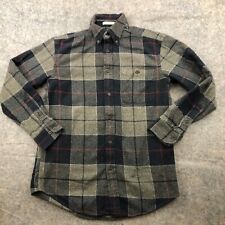 Orvis Shirt Mens Medium Gray Plaid Flannel Long Sleeve Button Up Workwear picture