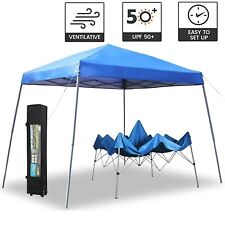 12' x 12' UV Canopy Gazebo Easy Pop Up Tent Outdoor Wedding Party Tent Blue picture