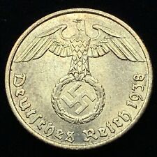 Uncirculated Rare World War 2 Germany 5 RP Pfennig Brass Coin Buy 3 Get 1 Free picture