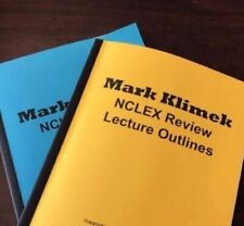 2024 NCLEX Review Notes with shared Mark Klimek Blue & Yellow Book Cd Bundle NEW picture