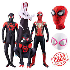 Spider-Man Costume Miles Gwen Halloween Jumpsuit Kids & Adult Cosplay Bodysuit picture