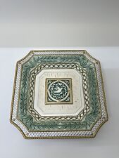 Fitz And Floyd Classics Gregorian Canape Plate 9- 1/2 Inche Square Holiday Dove picture