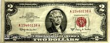 1963 Series A $2 Two Dollar Bill Red Seal United States Note Fine/Good Condition picture