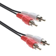 Dual RCA (Red + White) Audio Cable 2 RCA Stereo Cord Amp 3ft 6ft 12ft 25ft 50ft picture