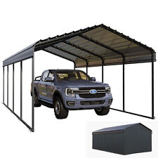 12x20 ft Outdoor Carport Heavy Duty Gazebo Garage Car Shelter Shade w/ Sidewall picture