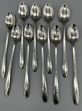 Wallace BRIGHT STAR Atomic MCM Stainless Iced Tea Spoon set of 10 picture