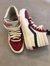 Vans Sneakers Men's US 5.0 New Sk8 Hi Vault Leather High Top Red/White Shoes picture