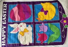 Large Easter Bunny Polyester Yard Flag Double Sided picture