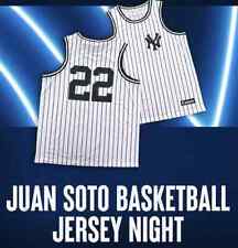 🔥New York Yankees Juan Soto Basketball Jersey #22 6/5/2024 SGA PRESALE🔥 picture