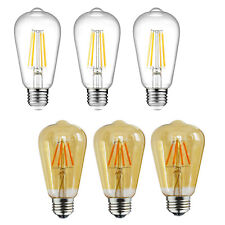 1/2/4PCS ST64 40W/60W LED Vintage Dimmable Light Edison Filament Bulbs E26 Base picture