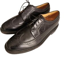 Florsheim Imperial Longwing V Cleat Dress Shoes Black Leather 92604 Sz 8 3E picture