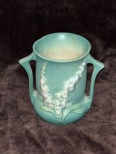 Antique Roseville Pottery Green Foxglove Vase picture