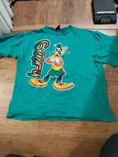 VTG 90s Mickey Unlimited Adult Large Green Single Stitch T Shirt Goofy Hip Hop  picture