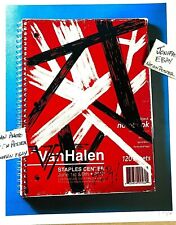 2012 VAN HALEN STAPLES LOS ANGELES LA NOTEBOOK LITHOGRAPH SIGNED POSTER IN STOCK picture