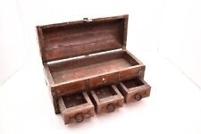ANTIQUE FINE SOUTH INDIA NETTOOR PETTI DOWRY JEWELRY BOX CHEST MALABAR KERALA picture