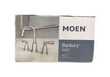 MOEN Banbury 8 in. Widespread Double Handle High-Arc Bathroom Faucet in Chrome picture