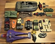 **A RARE FIND**HUGE LOT OF VINTAGE GI JOE VEHICLES & ACCESSORIES  USED FOR PARTS picture