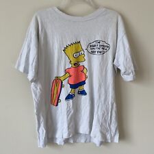 Vintage Bart Simpson Shirt Mens XL Single Stitch The Simpsons 90s Cartoon Tee picture