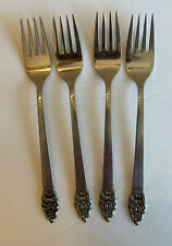 oneida vinland community stainless 4 salad forks picture
