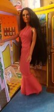 Vintage 1975 CHER Doll By Mego In Original Peachpink Gown and Shoes. picture