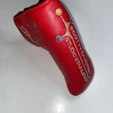 Scotty Cameron Vintage - Red Studio Stainless Headcover - Blade Cover - RARE picture