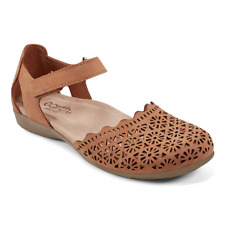 Women's Premium Genuine Leather Casual Slip-On Perforated Sandals picture