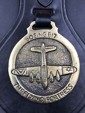 VTG WWII Boeing B17 Flying Fortress Horse Saddle Bridle Medallion Brass Bomber picture
