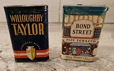 Vintage 2 TOBACCO tins Willoughby Taylor - Bond Street Sealed (T)  picture