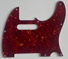For Fit Fender Tele 1962 Stratocaster Pickup Guitar Pickguard 4 Ply Red Tortoise picture