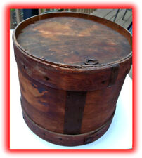 ANTIQUE WOODEN PANTRY/BUCKET/CHEESE/DRY GOODS/HAT BOX/COUNTRY STORE FIRKIN? picture