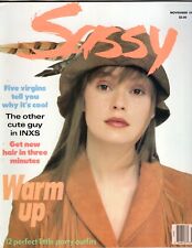 Sassy magazine November 1988 Number 9 For The Birds INXS Brad Pitt picture