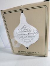 Vintage Hallmark Holiday Highlights Acrylic Ornament Angel 1983 picture