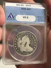 1806 DRAPED BUST HALF DOLLAR ANACS VG8 VERY RARE*** picture