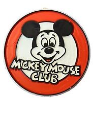 Vintage Walt Disney MICKEY MOUSE CLUB Round Pin Button 1980's picture
