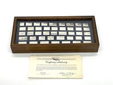 1974 Franklin Mint Great Flags Of America Sterling Silver Mini Ingot Collection picture