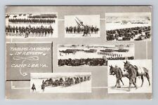 Camp Lee VA-Virginia, Troops Passing In Review, Vintage Postcard picture