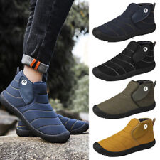 Men's Outdoor Lined Winter Non-slip Comfort Boots Walk Faux Fur Snow Warm Shoes picture