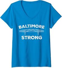 Baltimore Bridge Pray For Baltimore Baltimore Strong Ladies' V-Neck Tshirt picture