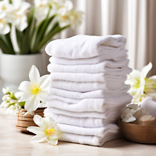 White Premium 100% Turkish Cotton Large Bath Towels 55x28