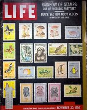 STAMPS COVER VINTAGE ADVERTISING - LIFE MAGAZINE, NOVEMBER 30, 1959 picture