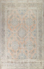 Vintage Muted Distressed Wool Mashaad traditional Living Room Area Rug 10x13 picture