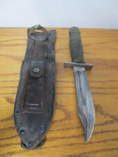 Vintage Camillus New York USA Pilot Survival Knife Fixed Blade W/Sheath picture