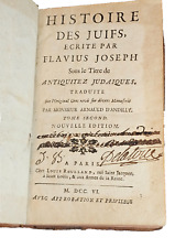 Rare 1706 French Edition of Flavius Josephus' 